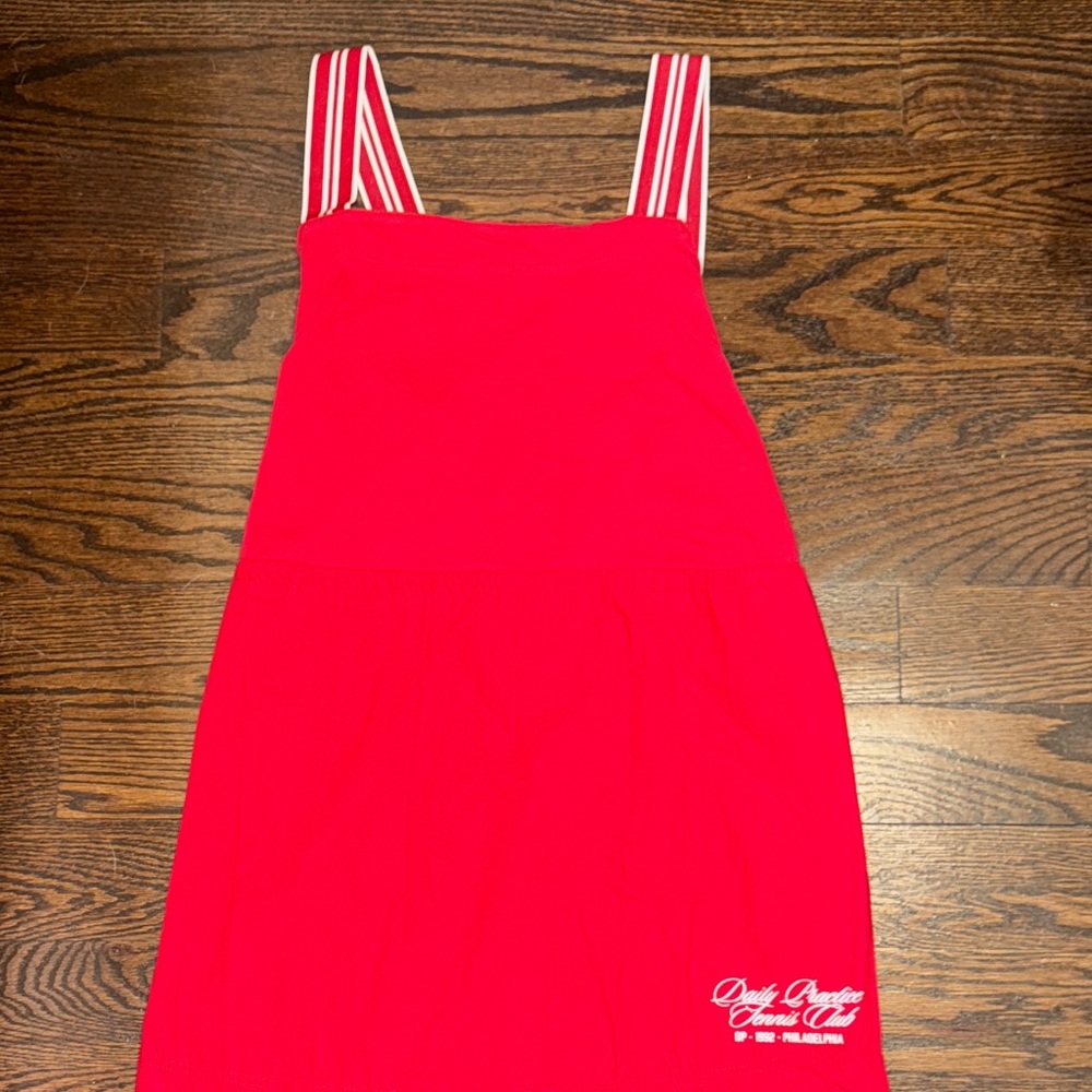 Daily Practice Passing Shot Sleeveless Mini Dress Red Tennis